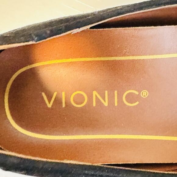 Vionic Shoes Womens 6 Black Suede Willa Loafers Slip On Casual Comfort Flats - Picture 8 of 10